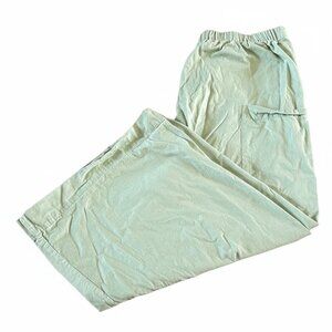 Solai Light Green Wide-Leg Pants - size XL